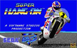 Title screen of Super Hang-On on the Atari ST.