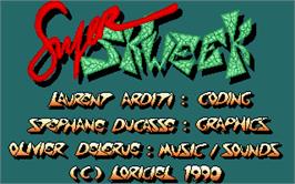 Title screen of Super Skweek on the Atari ST.