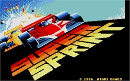 Title screen of Super Sprint on the Atari ST.