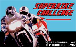 Title screen of Superbike Challenge on the Atari ST.
