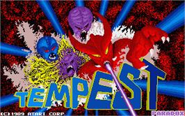 Title screen of Tempest on the Atari ST.