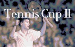 Title screen of Tennis Cup 2 on the Atari ST.