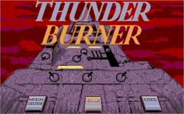 Title screen of Thunder Burner on the Atari ST.