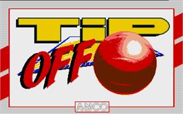 Title screen of Tip Off on the Atari ST.