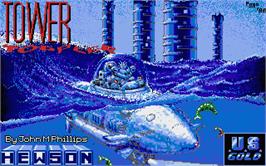 Title screen of Tower Toppler on the Atari ST.