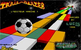 Title screen of Trail Blazer on the Atari ST.
