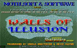 Title screen of Walls of Illusion on the Atari ST.