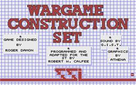 Title screen of Wargame Construction Set on the Atari ST.