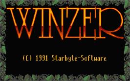 Title screen of Winzer on the Atari ST.