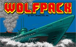 Title screen of WolfPack on the Atari ST.