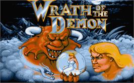 Title screen of Wrath of the Demon on the Atari ST.