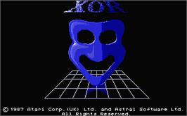Title screen of Xor on the Atari ST.
