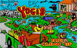 Title screen of Yogi's Big Clean Up on the Atari ST.
