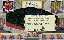 Title screen of Zero Gravity on the Atari ST.