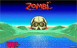 Title screen of Zombi on the Atari ST.