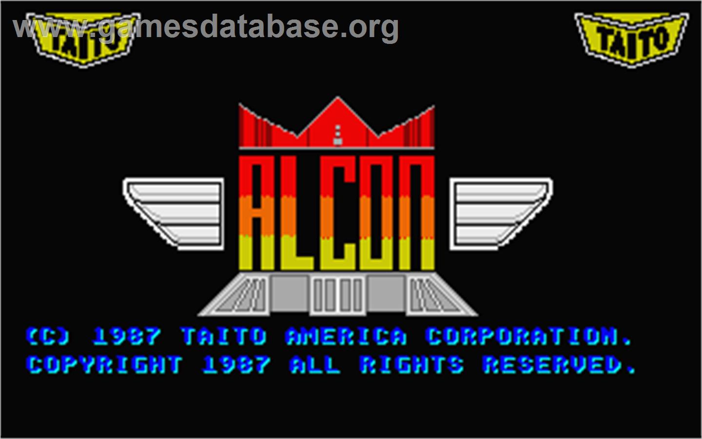 A.L.C.O.N. - Atari ST - Artwork - Title Screen