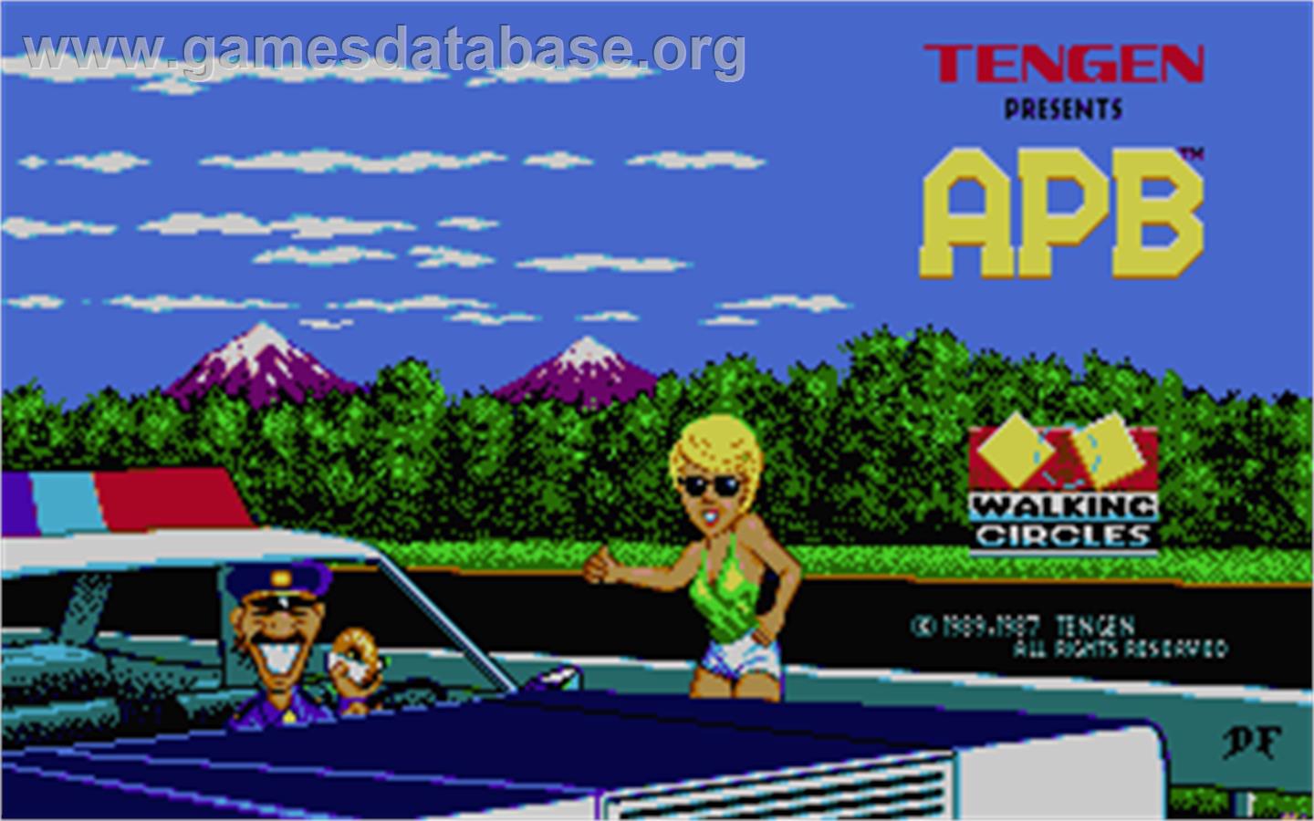 APB - All Points Bulletin - Atari ST - Artwork - Title Screen