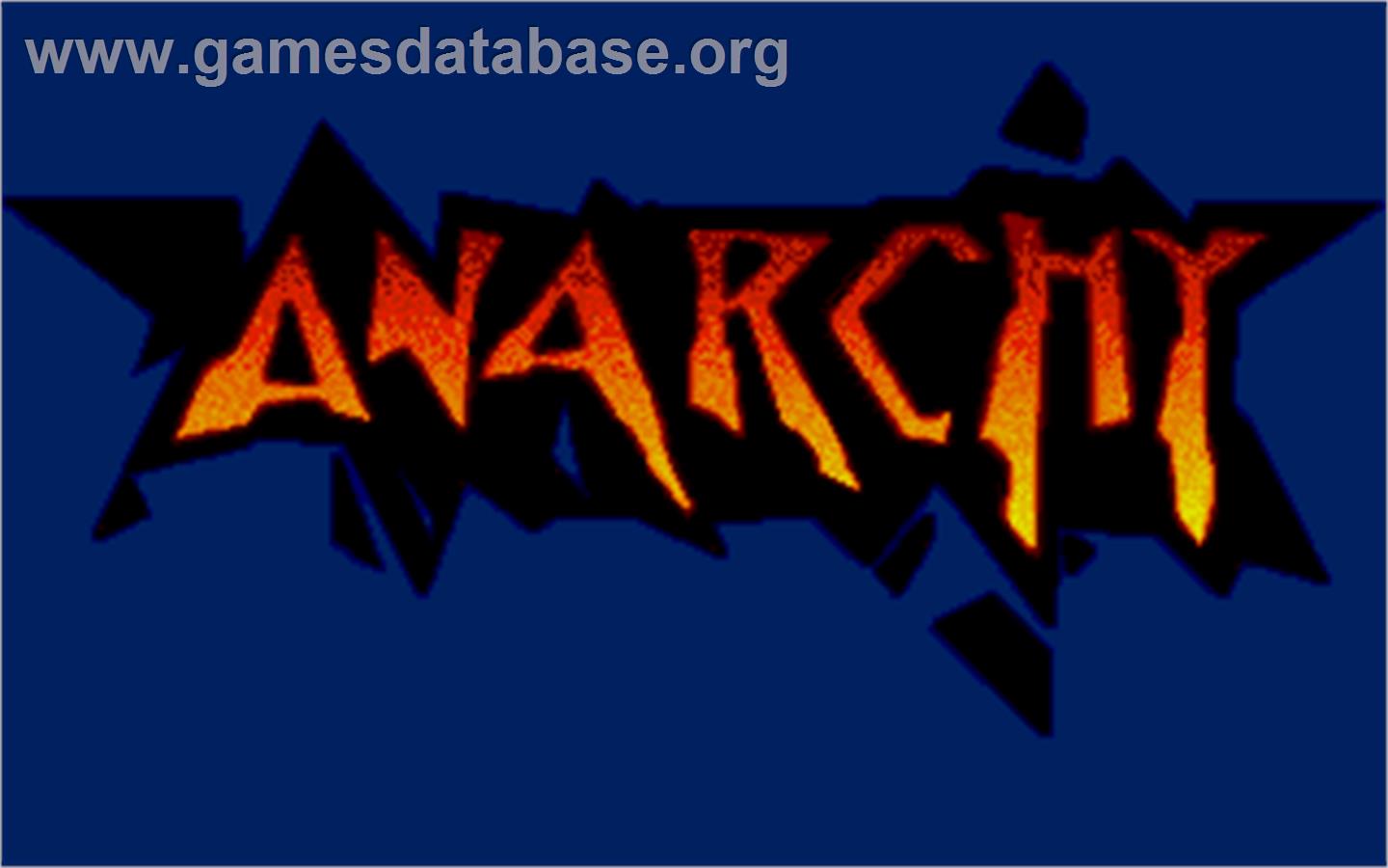 Anarchy - Atari ST - Artwork - Title Screen