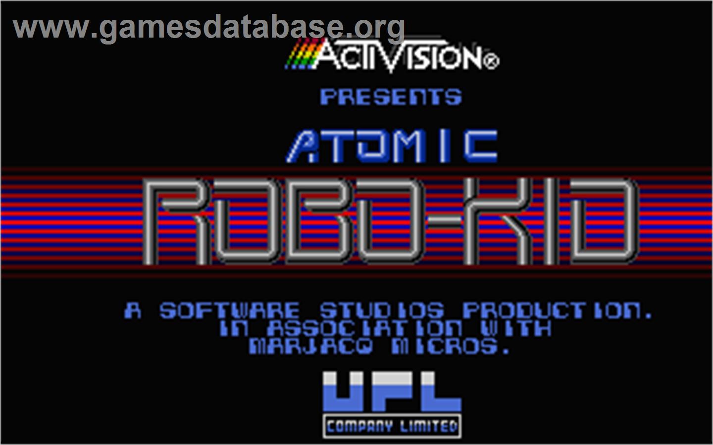 Atomic Robo-Kid - Atari ST - Artwork - Title Screen