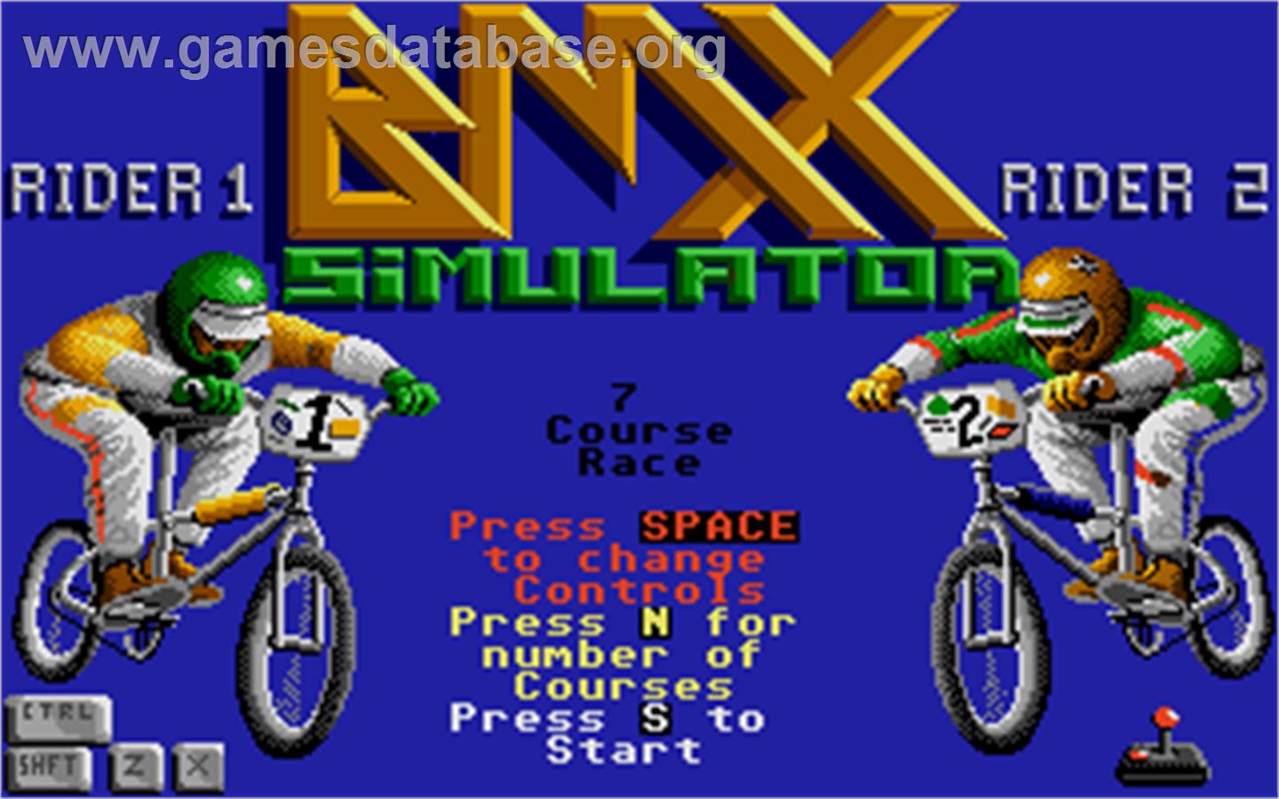 BMX Simulator - Atari ST - Artwork - Title Screen