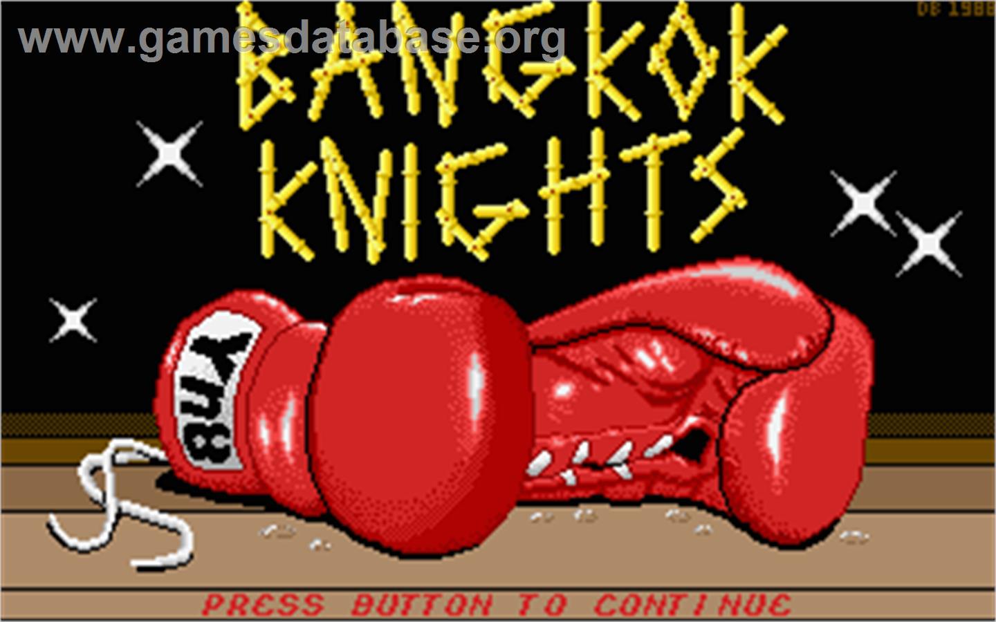 Bangkok Knights - Atari ST - Artwork - Title Screen
