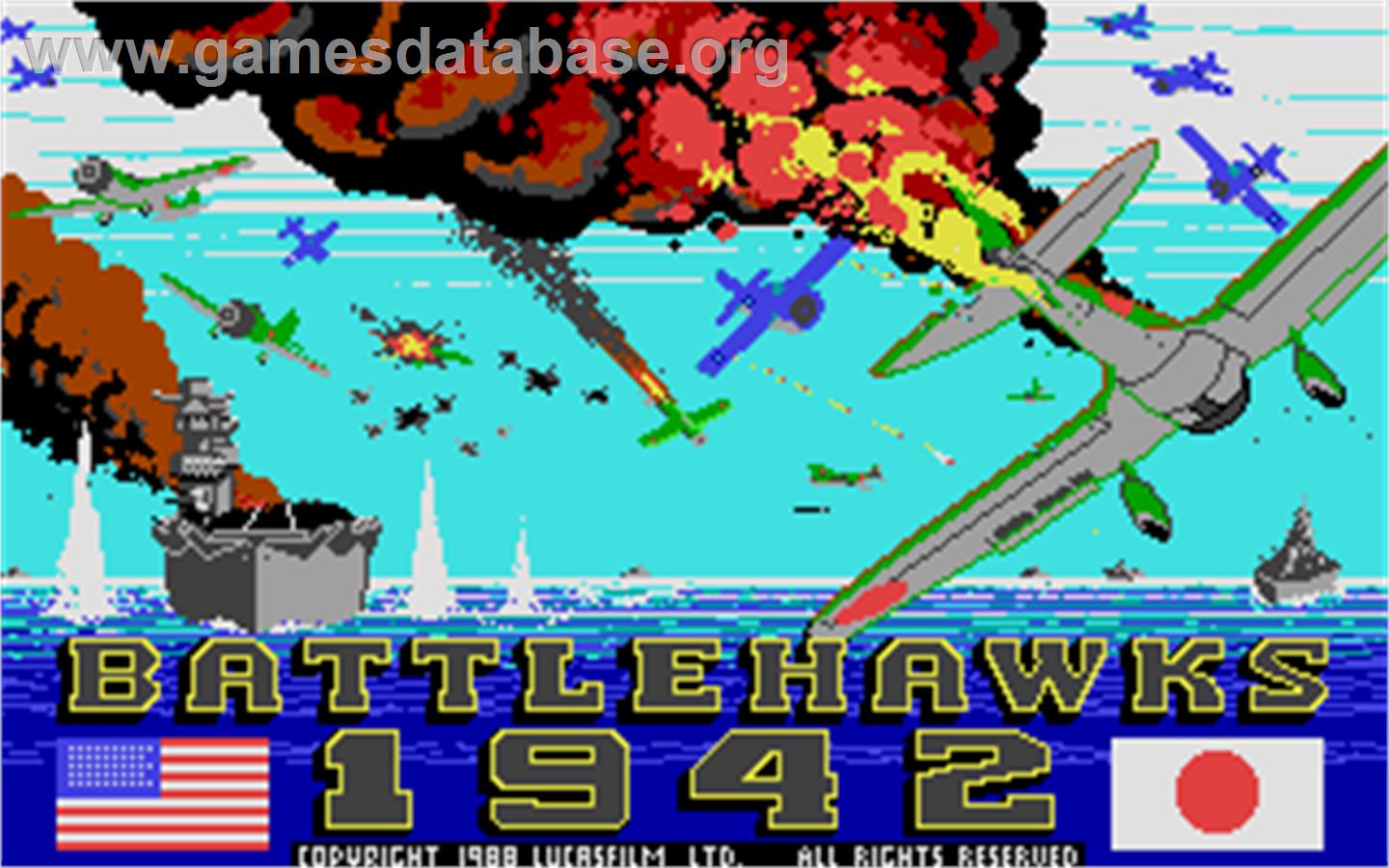 Battlehawks 1942 - Atari ST - Artwork - Title Screen
