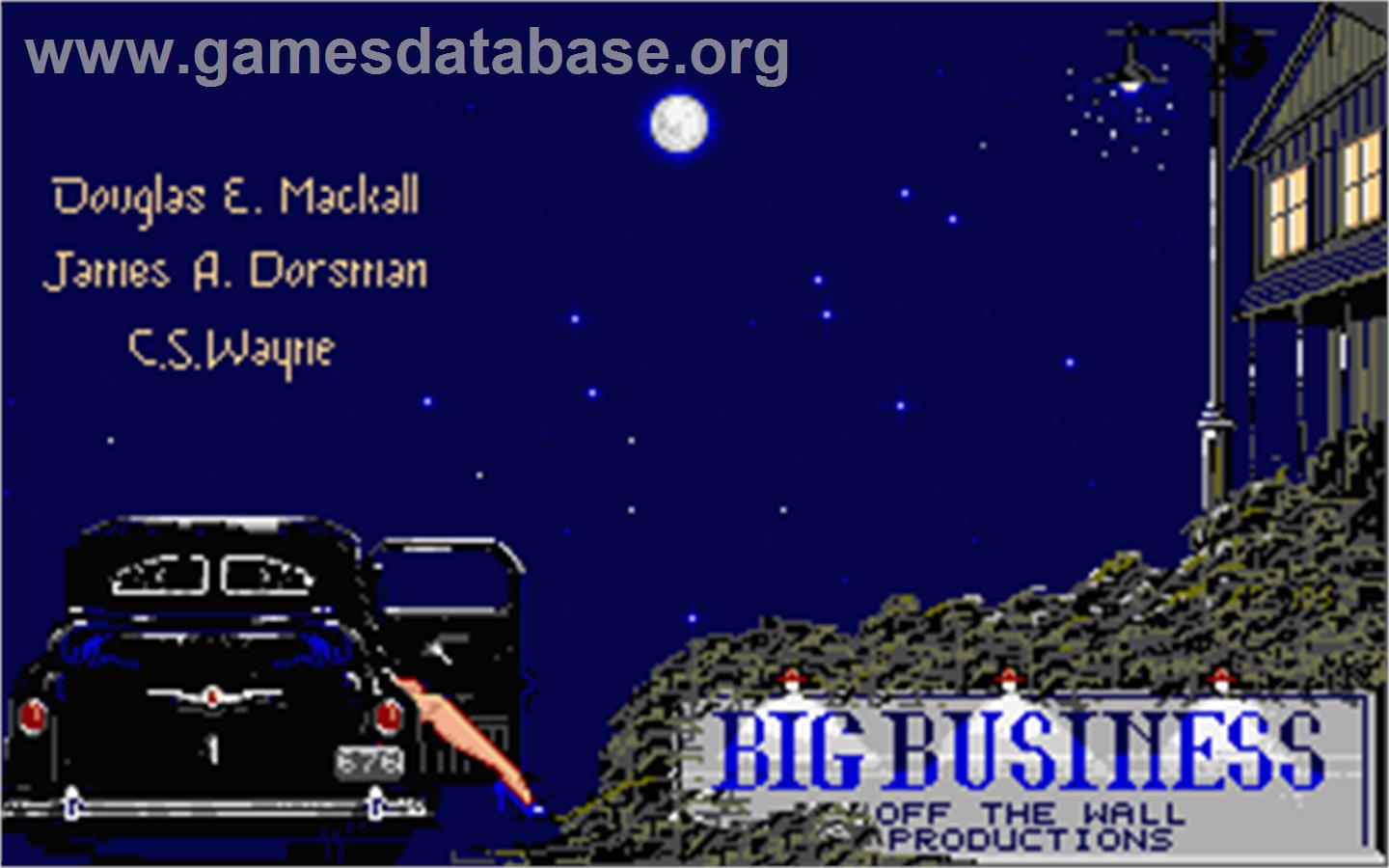 Big Business - Atari ST - Artwork - Title Screen