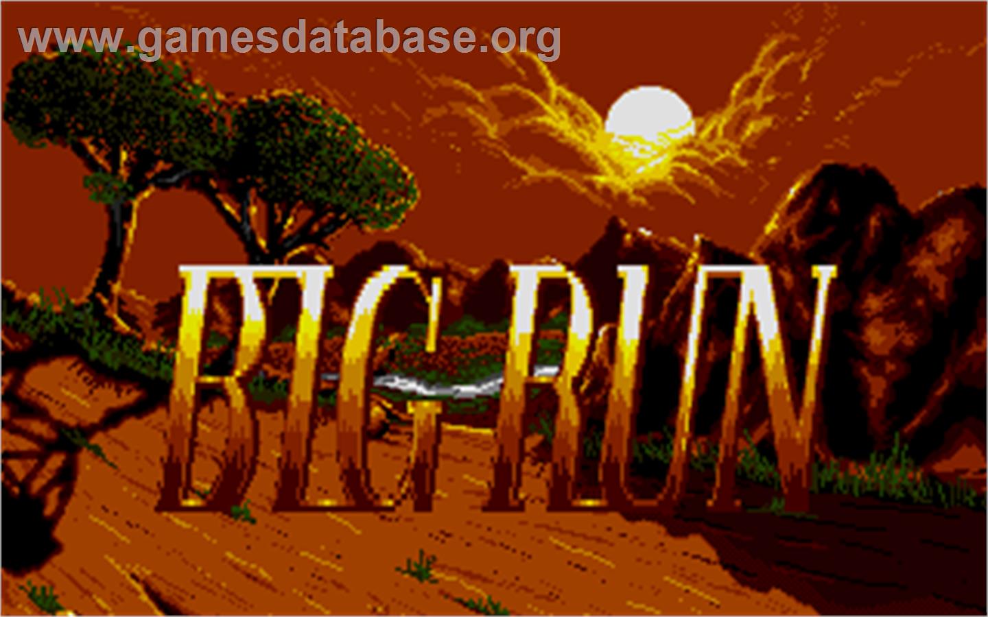 Big Run - Atari ST - Artwork - Title Screen