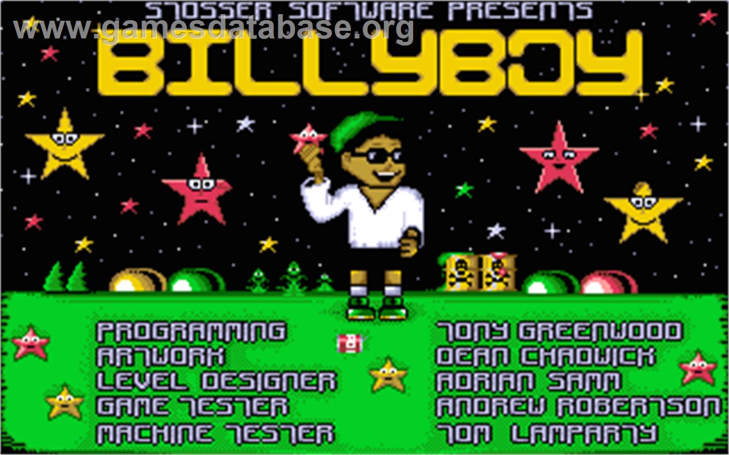 Billy Boy - Atari ST - Artwork - Title Screen