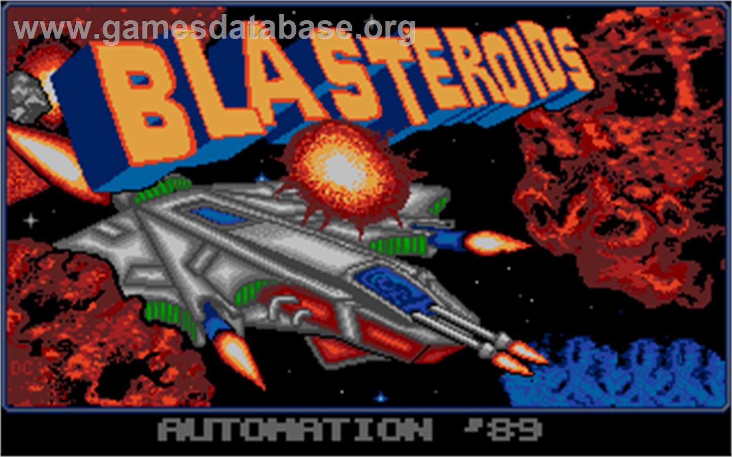 Blasteroids - Atari ST - Artwork - Title Screen