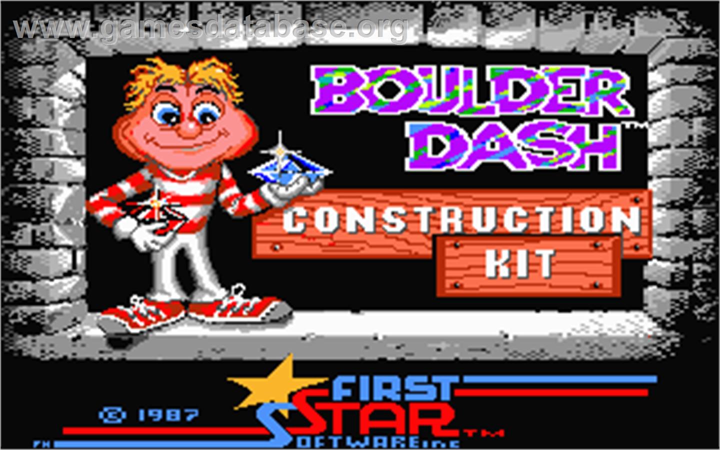 Boulder Dash Construction Kit - Atari ST - Artwork - Title Screen