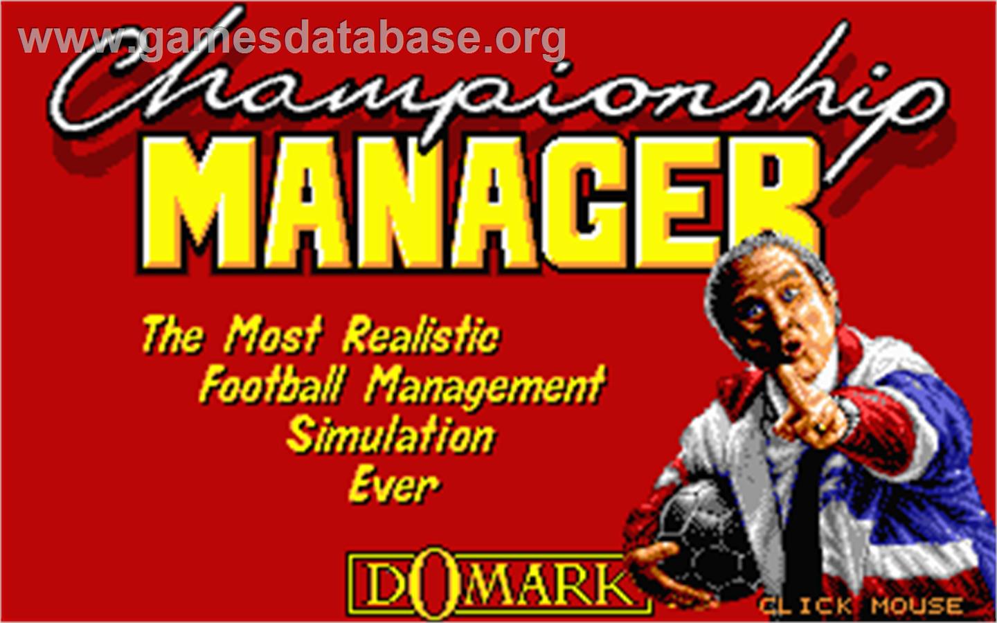 Championship Manager - Atari ST - Artwork - Title Screen