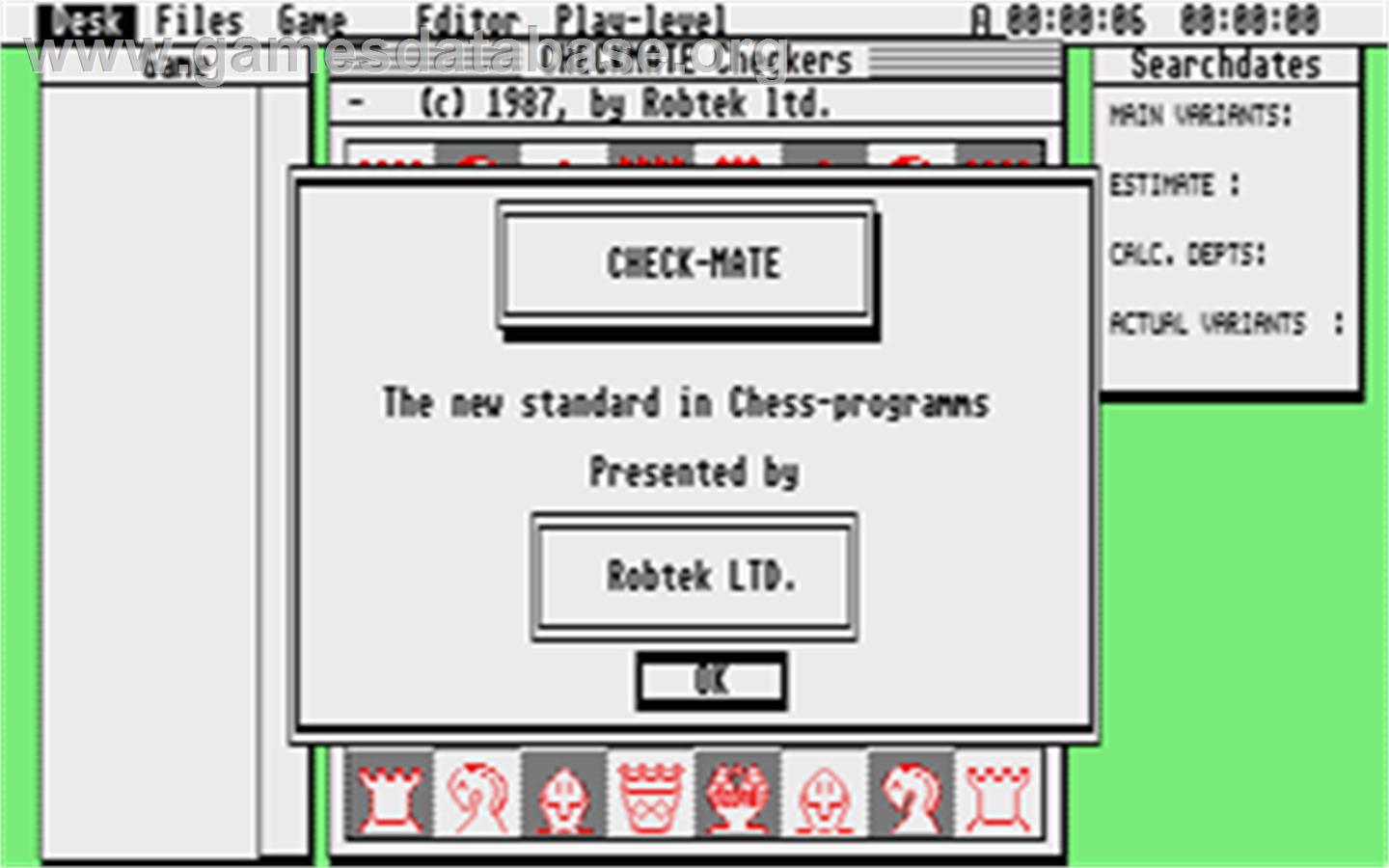 Checkmate - Atari ST - Artwork - Title Screen