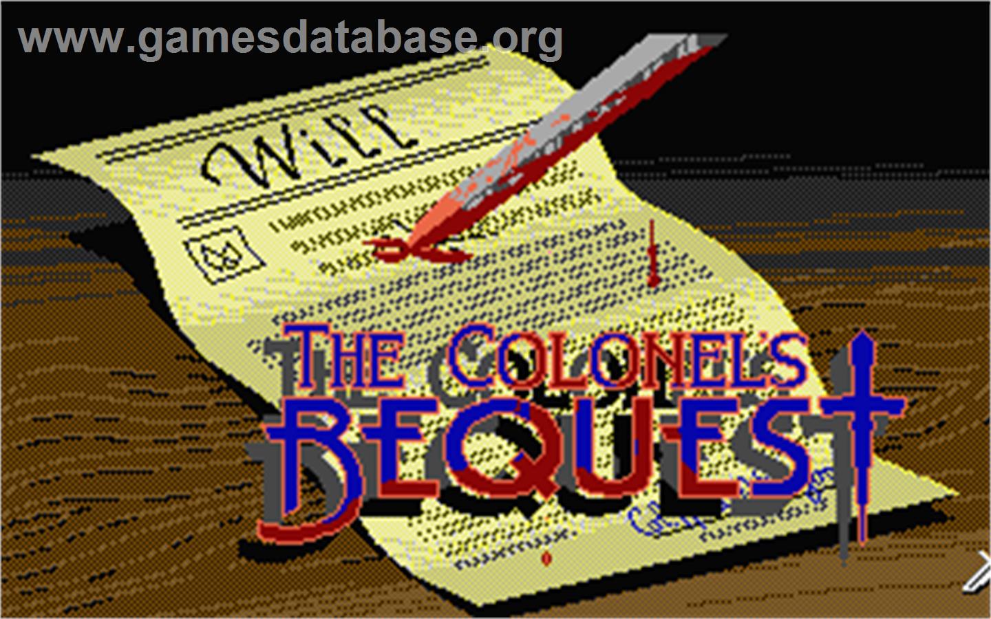 Colonel's Bequest - Atari ST - Artwork - Title Screen
