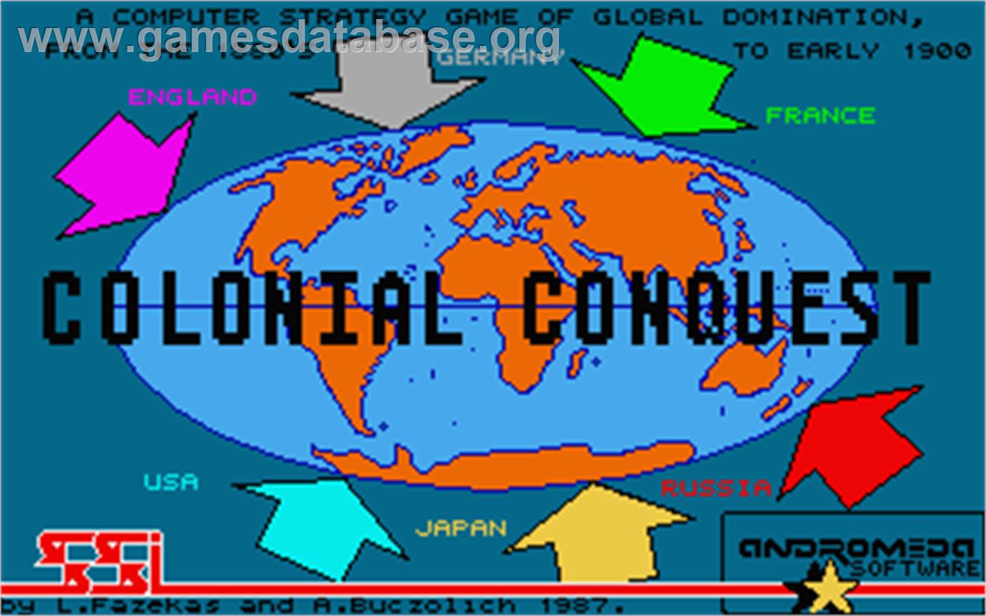 Colonial Conquest - Atari ST - Artwork - Title Screen