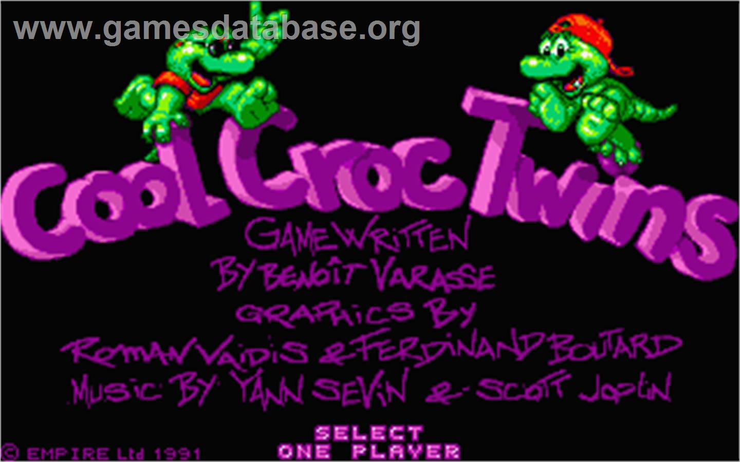 Cool Croc Twins - Atari ST - Artwork - Title Screen