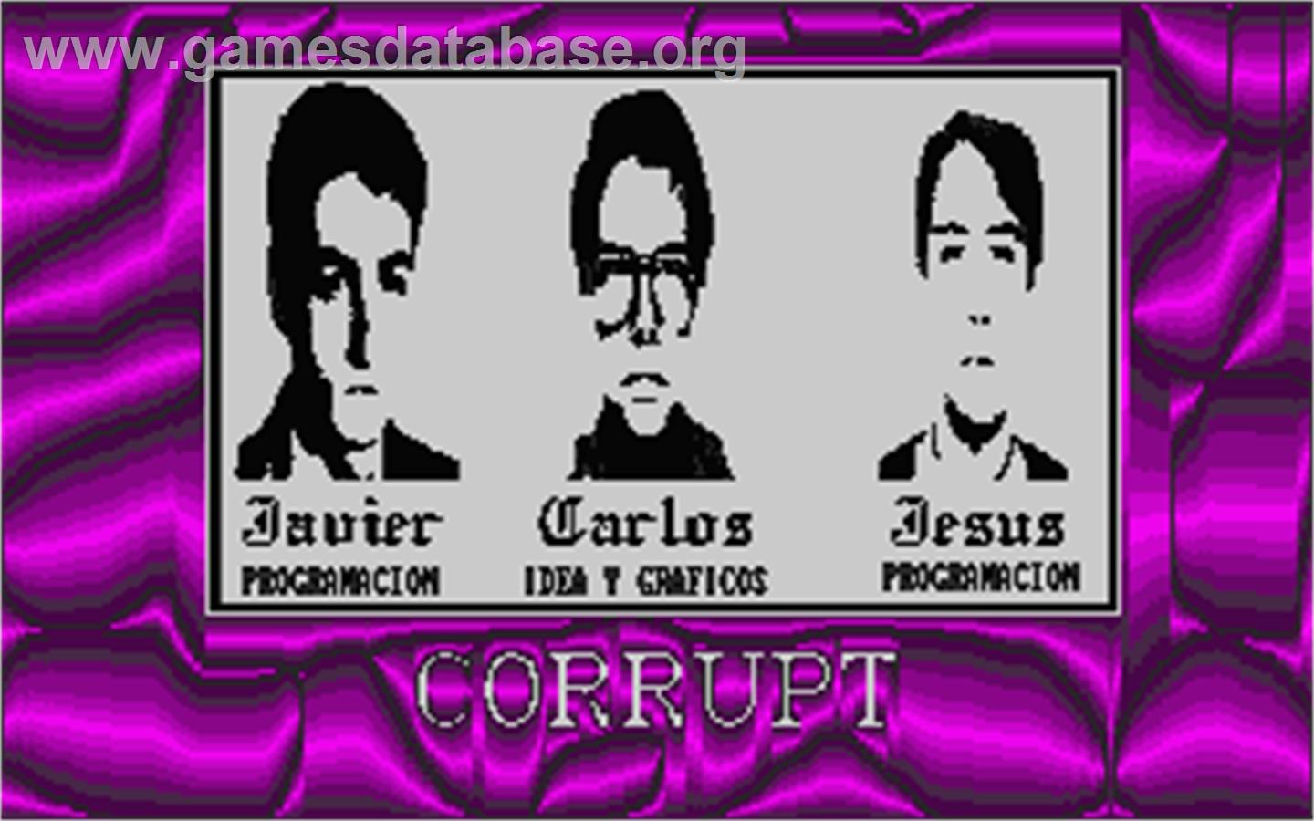 Corruption - Atari ST - Artwork - Title Screen