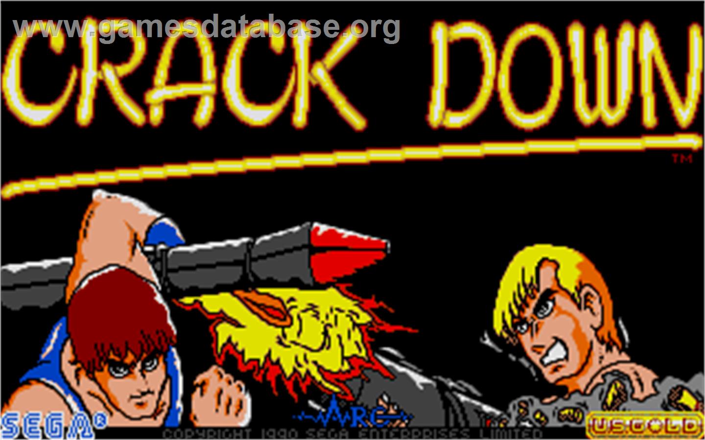 Crack Down - Atari ST - Artwork - Title Screen