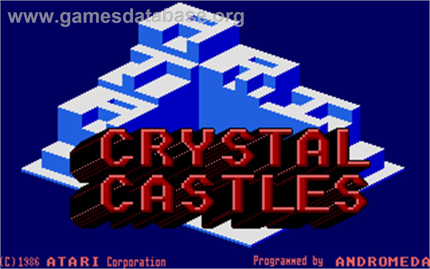 Crystal Castles - Atari ST - Artwork - Title Screen