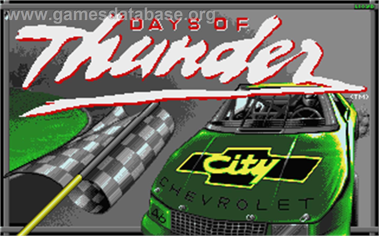 Days of Thunder - Atari ST - Artwork - Title Screen
