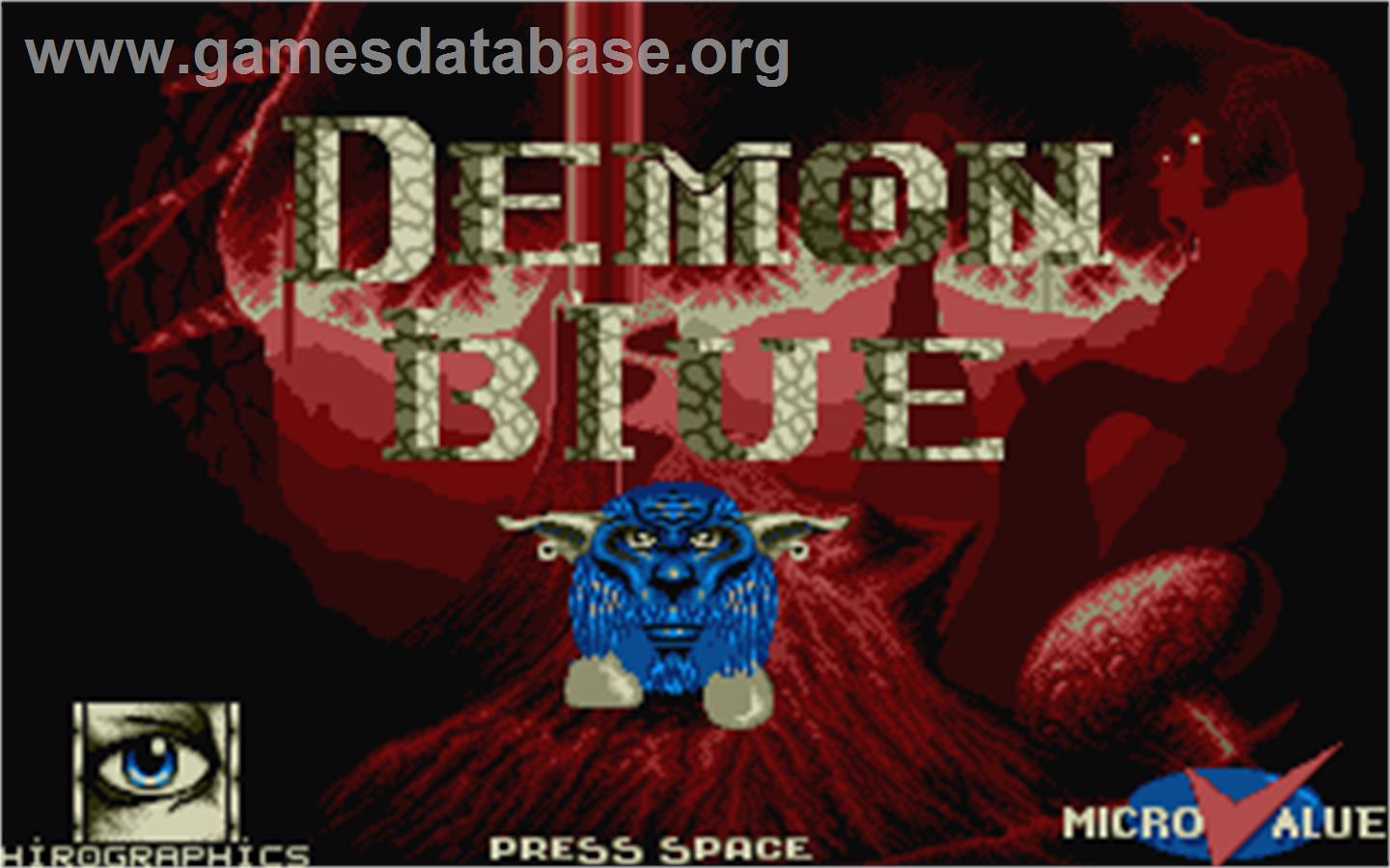 Demon Blue - Atari ST - Artwork - Title Screen