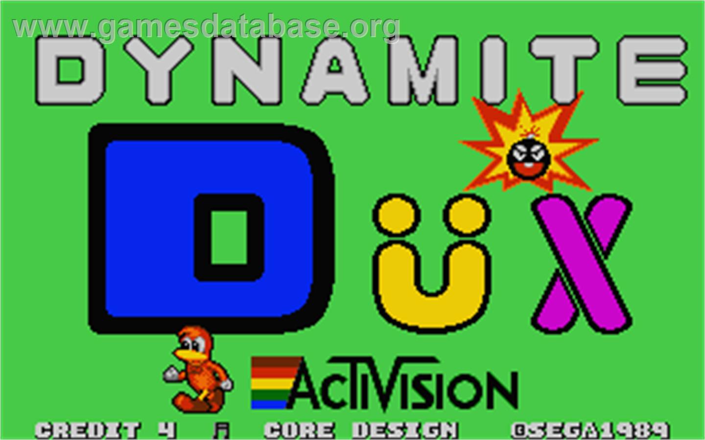 Dynamite Dux - Atari ST - Artwork - Title Screen