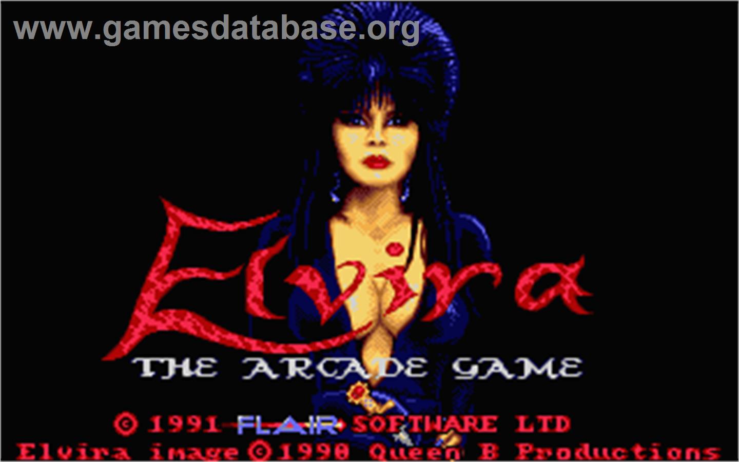 Elvira: The Arcade Game - Atari ST - Artwork - Title Screen