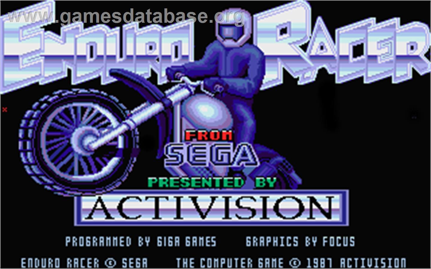 Enduro Racer - Atari ST - Artwork - Title Screen