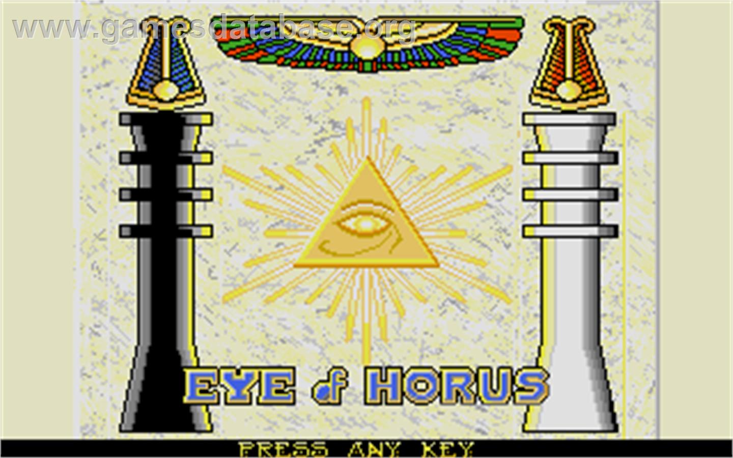 Eye of Horus - Atari ST - Artwork - Title Screen