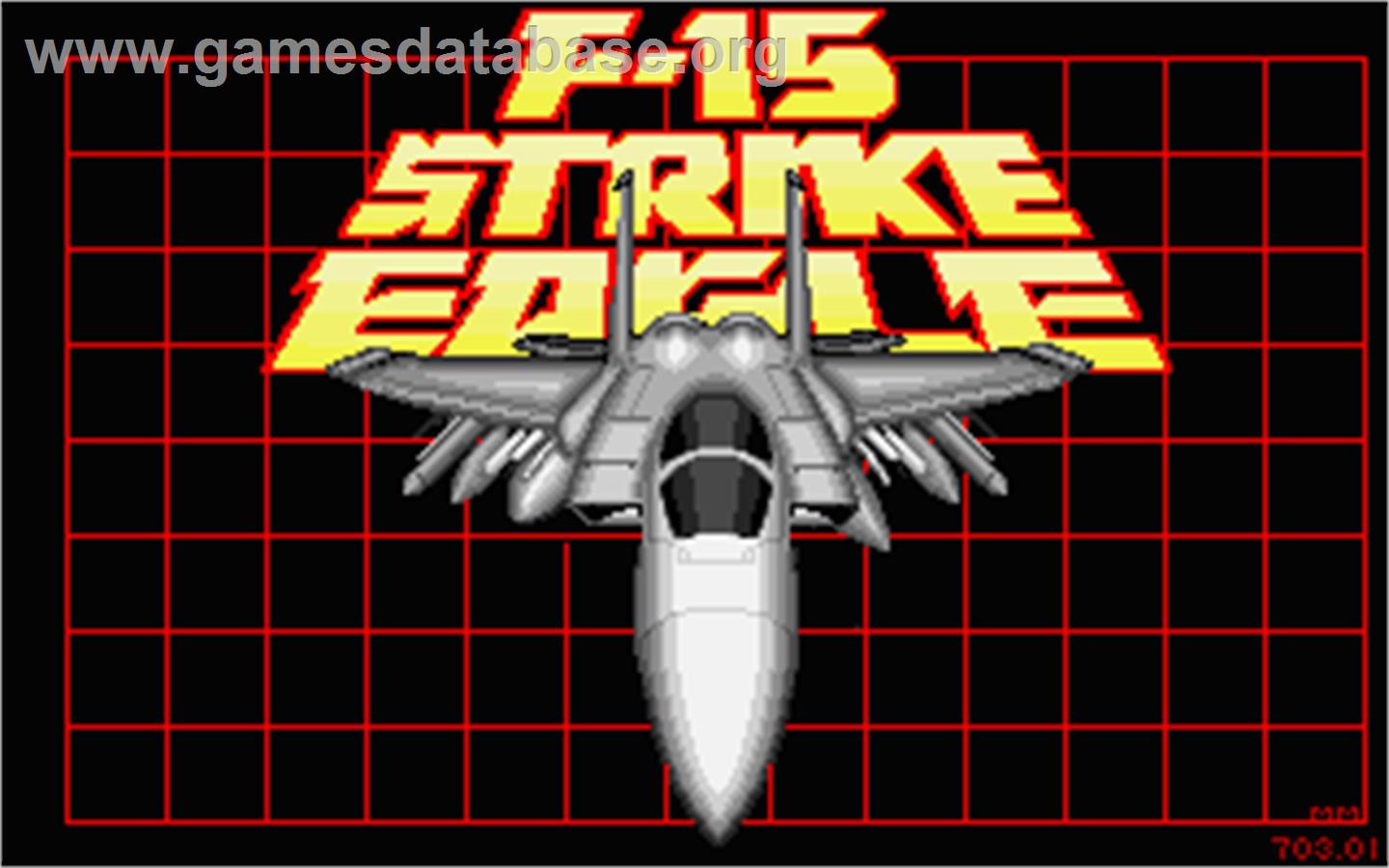 F-15 Strike Eagle - Atari ST - Artwork - Title Screen