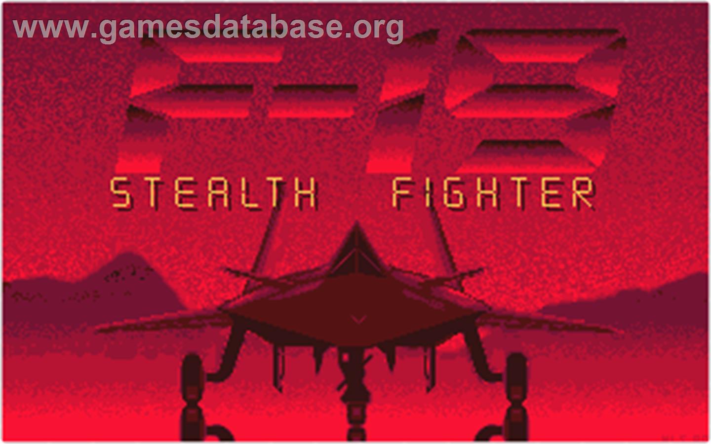 F-19 Stealth Fighter - Atari ST - Artwork - Title Screen