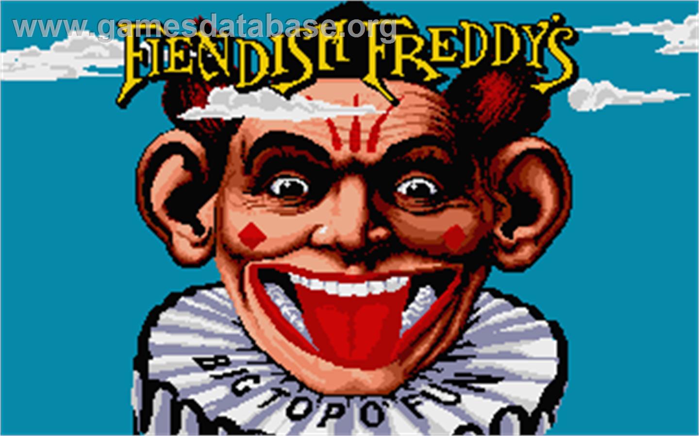 Fiendish Freddy's Big Top O' Fun - Atari ST - Artwork - Title Screen