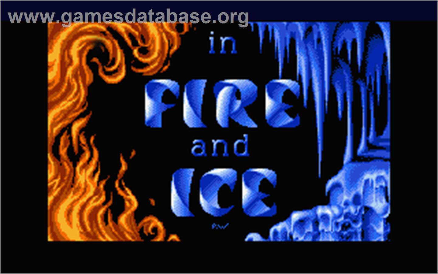 Fire and Ice - Atari ST - Artwork - Title Screen