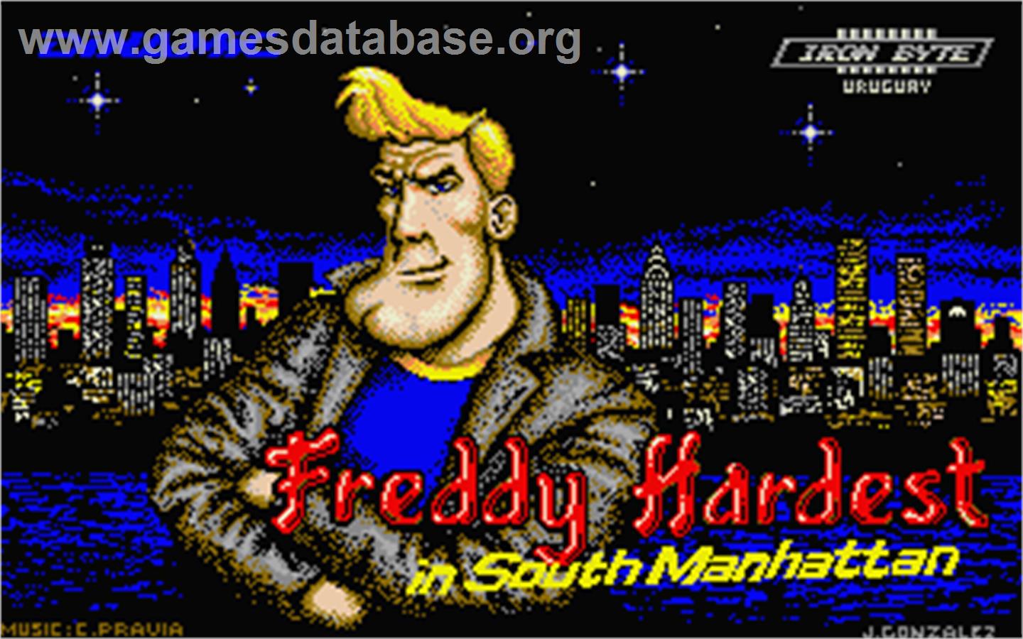 Freddy Hardest in South Manhattan - Atari ST - Artwork - Title Screen